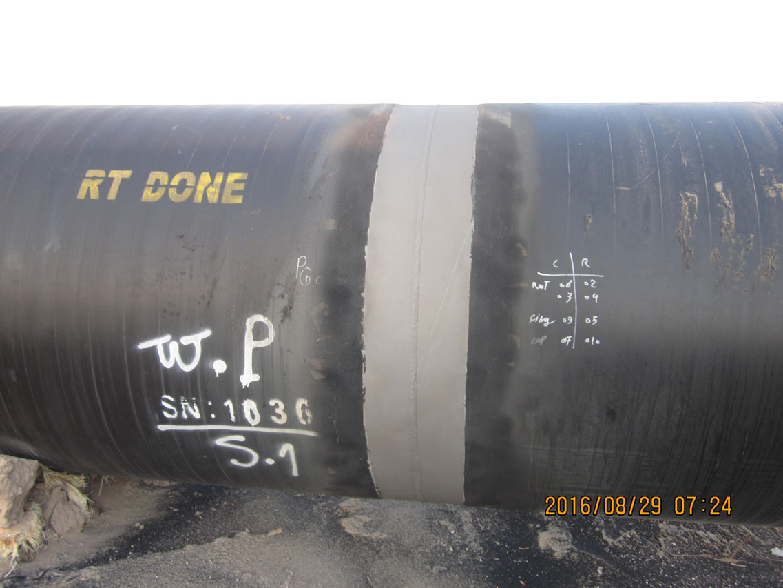  پروژه بندرعباس شرکت سی سخت بابت تست و اعمال پوشش کنوسا 