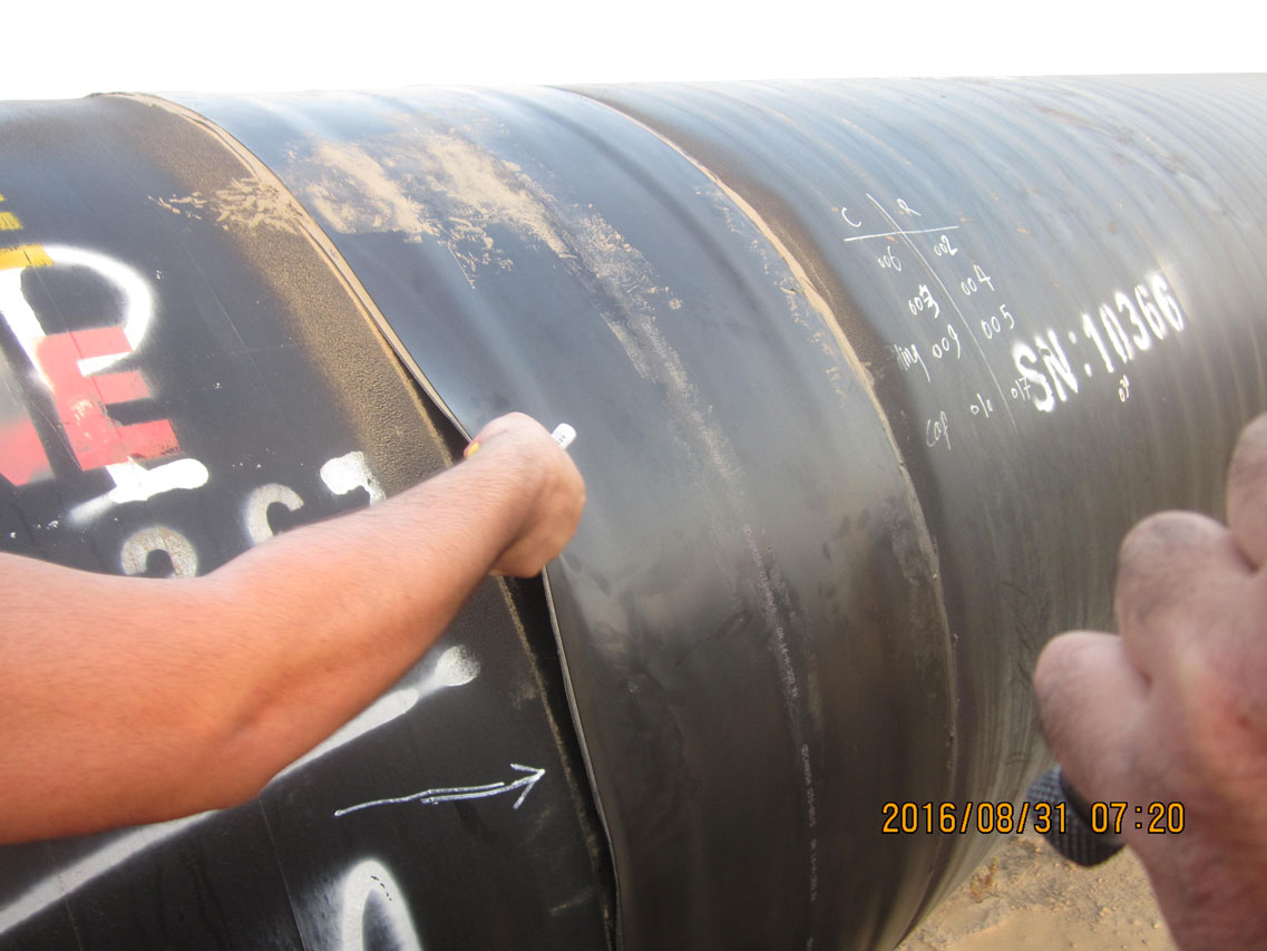  پروژه بندرعباس شرکت سی سخت بابت تست و اعمال پوشش کنوسا 