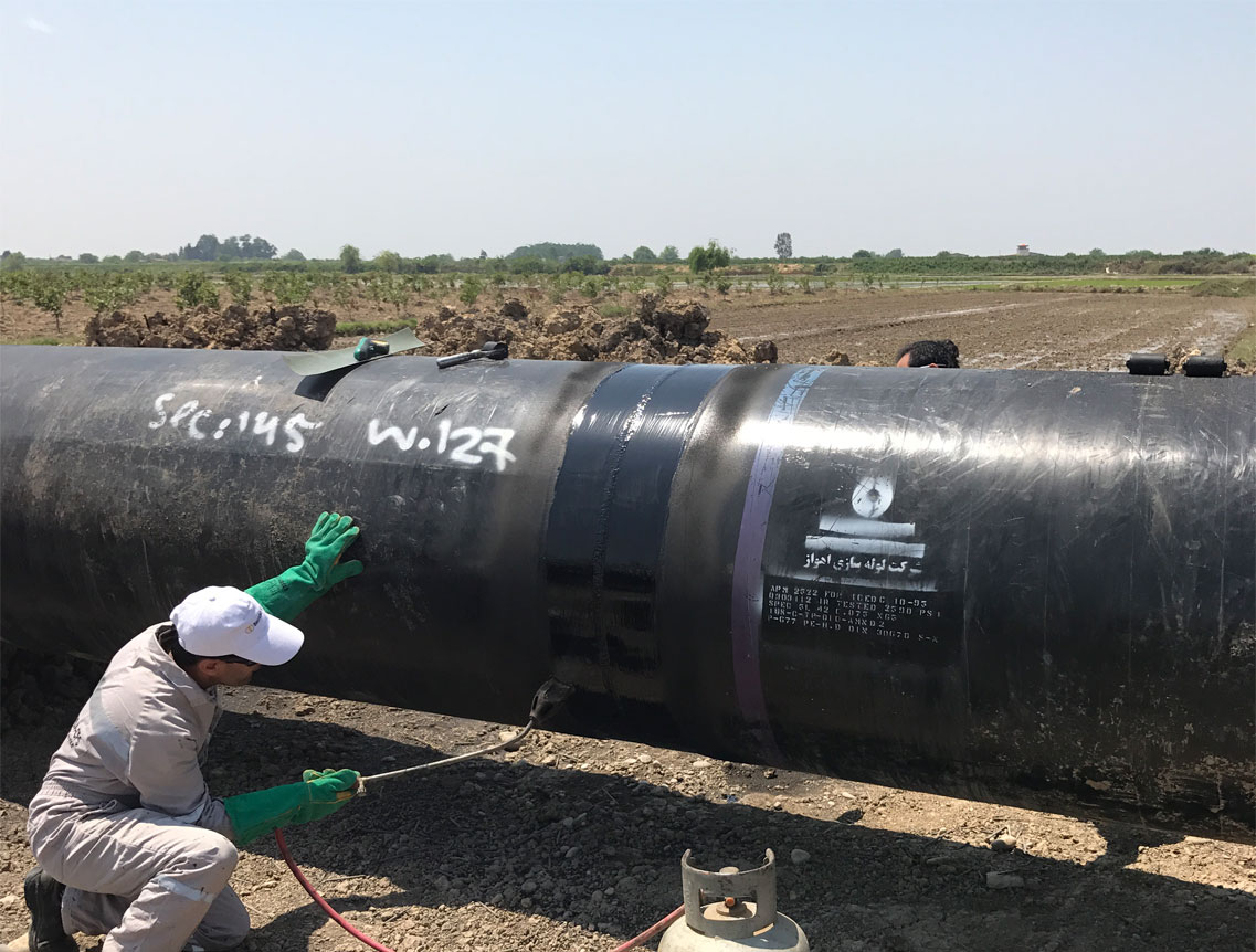  پروژه کیاسر شرکت پیسا  تست و اعمال پوشش کنوسا 